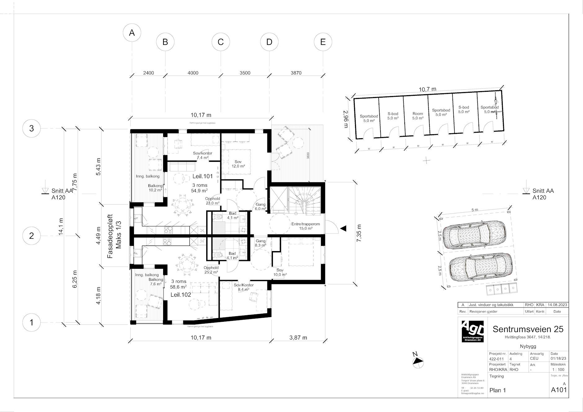 Sentrumsveien 25A - Leil 102, HVITTINGFOSS | DNB Eiendom | Fra hjem til hjem