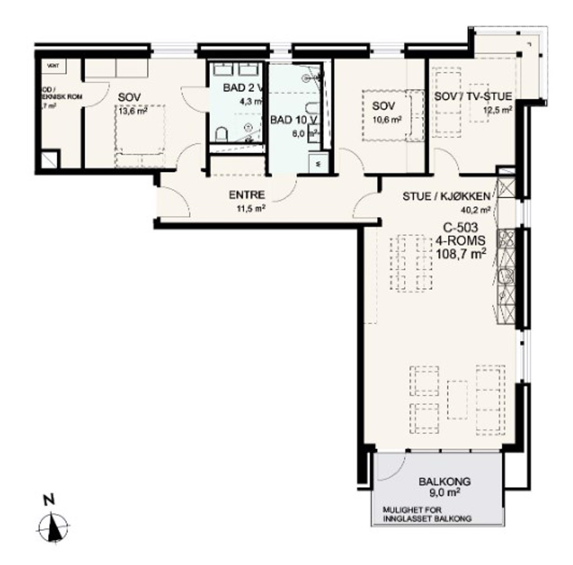 Nordsetervegen 5 (C-503), LILLEHAMMER | DNB Eiendom | Fra hjem til hjem