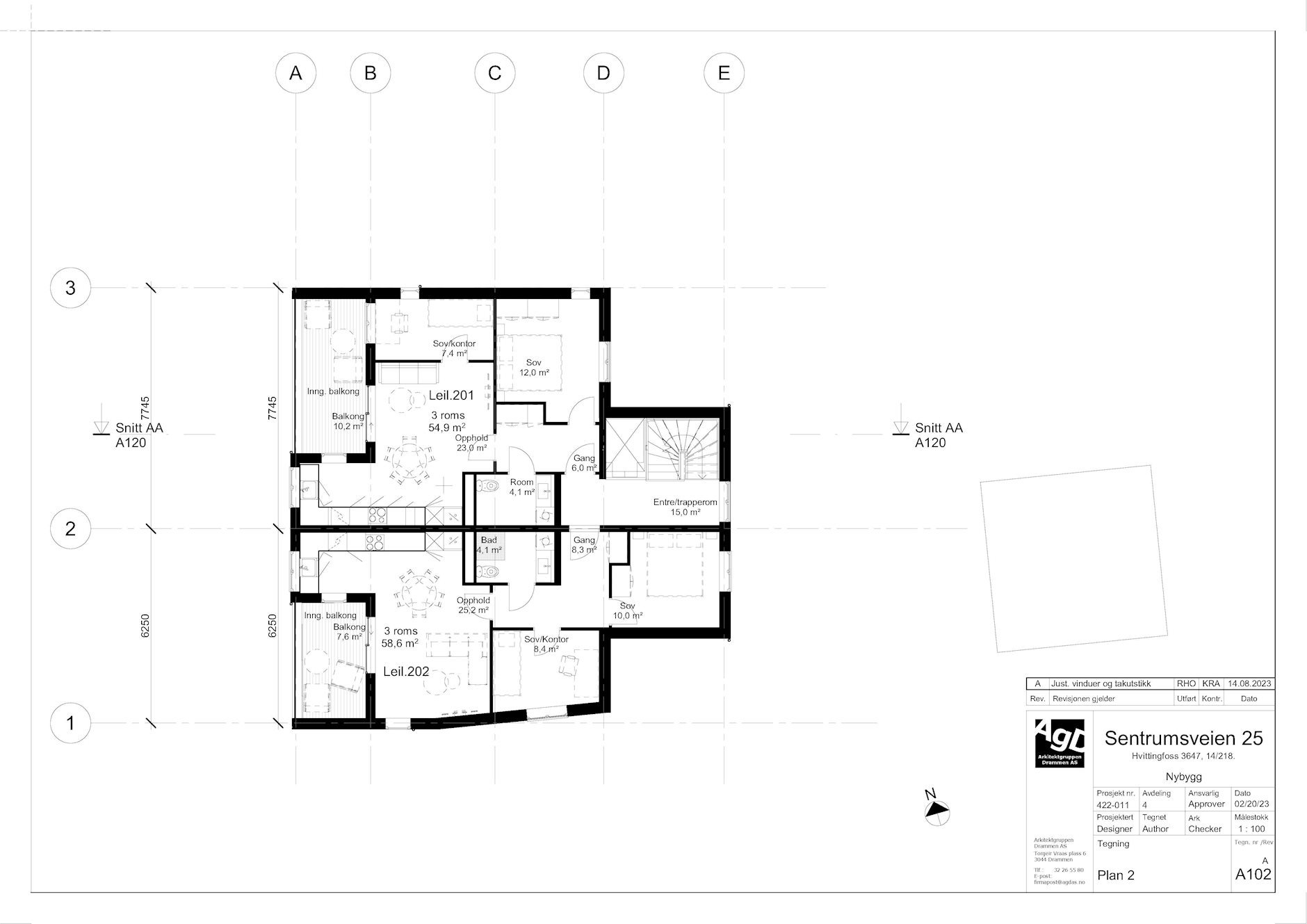 Sentrumsveien 25A - Leil 201, HVITTINGFOSS | DNB Eiendom | Fra hjem til hjem