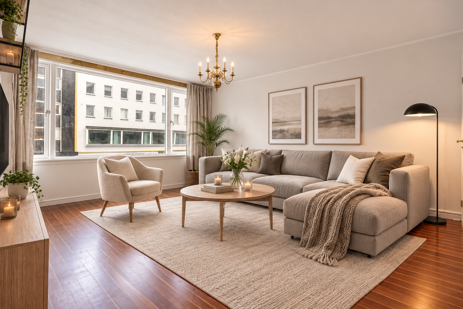 Midtbyen | Smart 2-roms med eget kontor | Mulighet for parkering | Endeleilighet | Stor walk-in garderobe/bod i kjeller