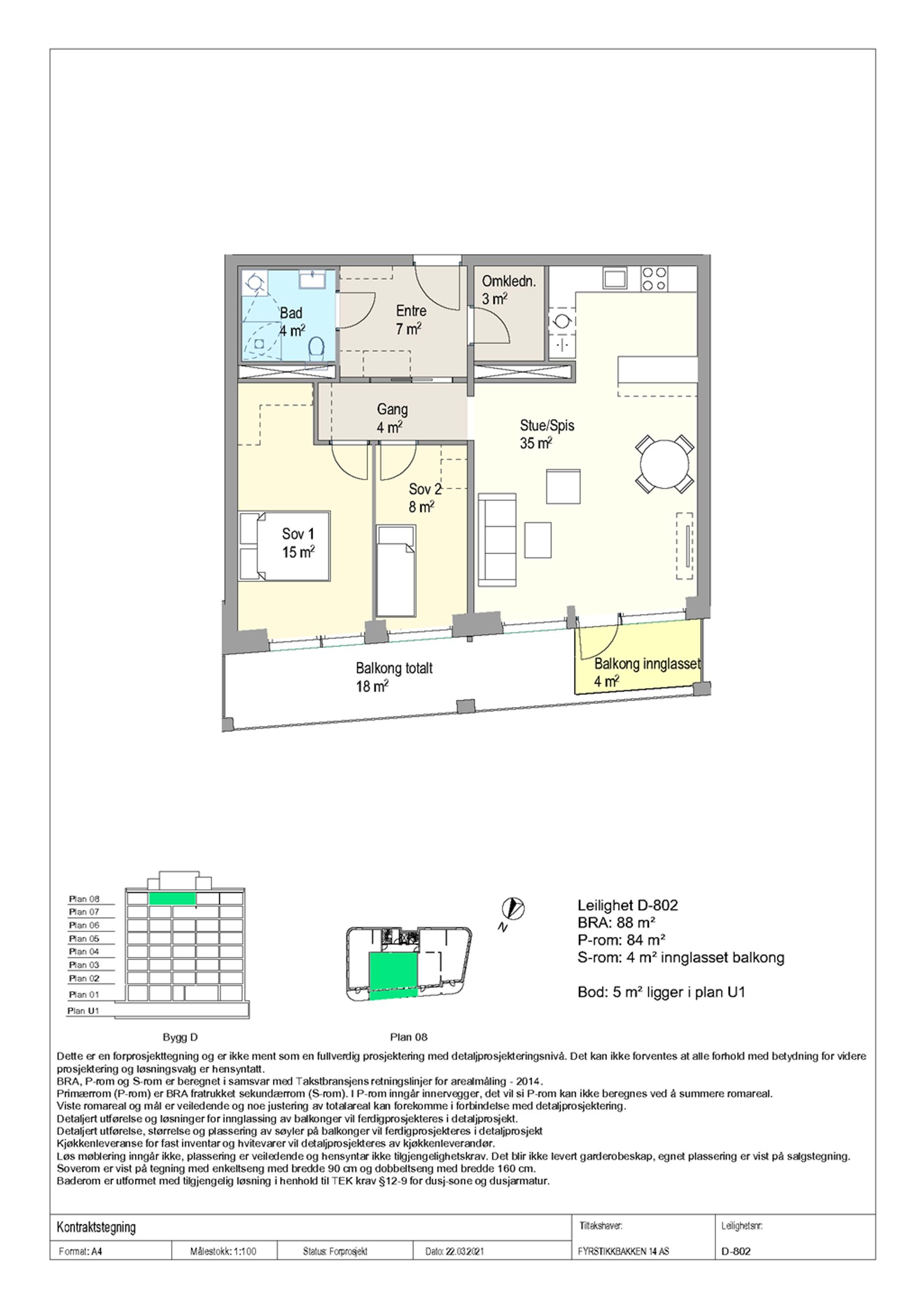 Fyrstikkbakken 14 - D-802 Salg av kontraktsposisjon, OSLO | DNB Eiendom | Fra hjem til hjem