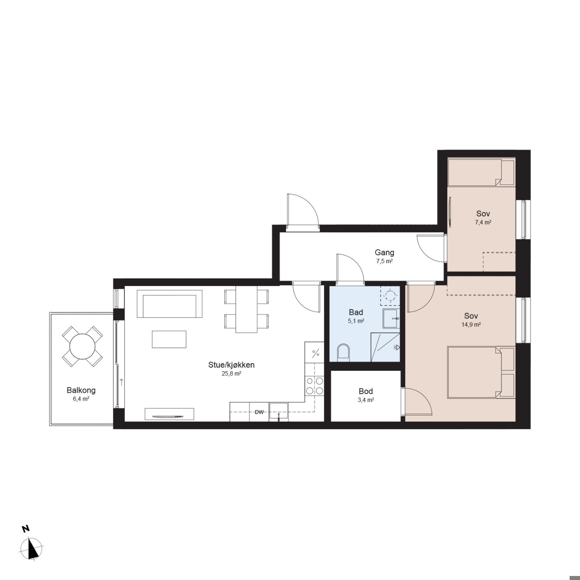 Telthusveien 6, 8 eller 10 - Leil nr. TV8 301, SANDNES | DNB Eiendom | Fra hjem til hjem