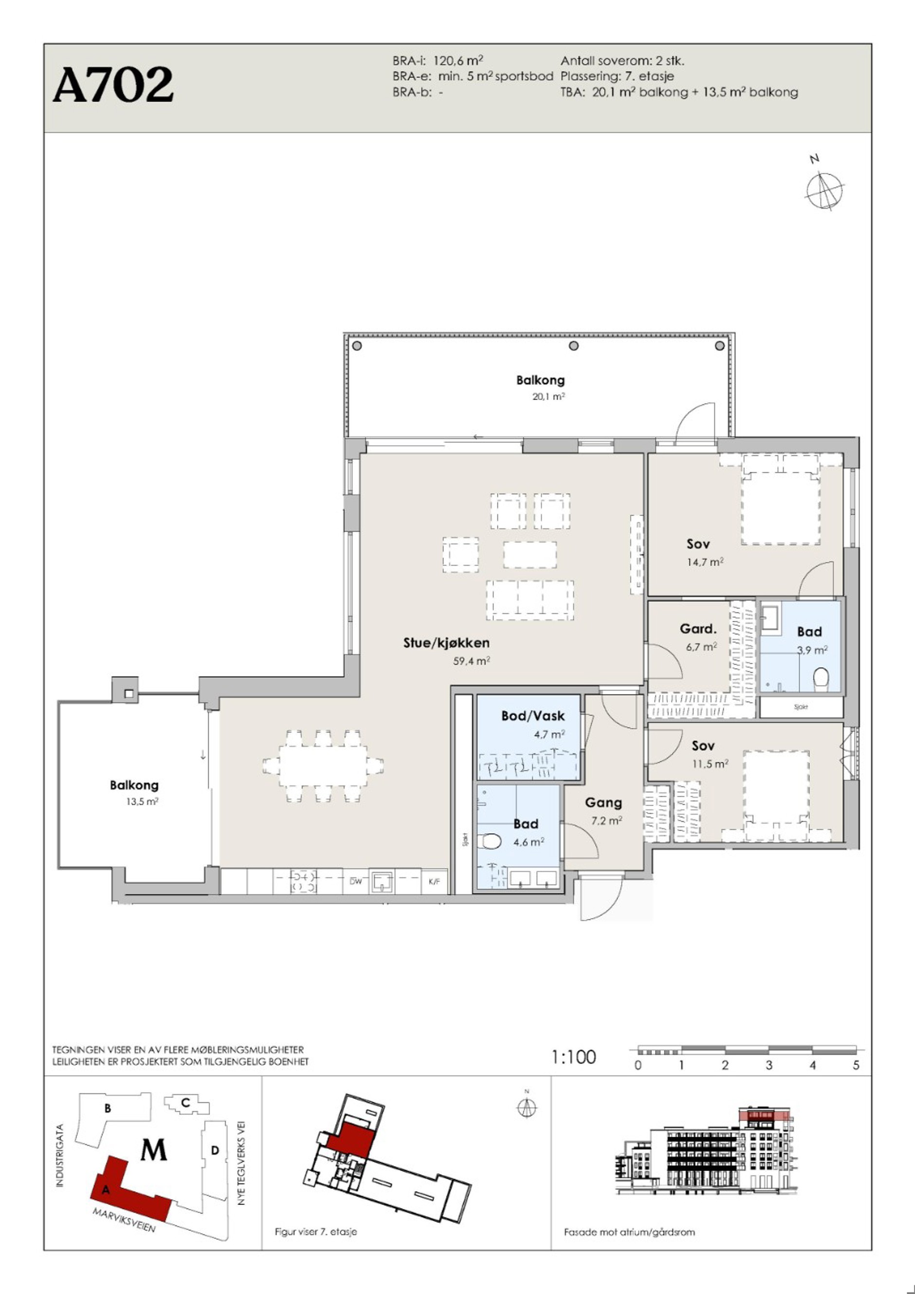 Marviksveien 103 - A702, KRISTIANSAND S | DNB Eiendom | Fra hjem til hjem